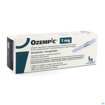 Ozempic 1,00mg sol inj 3,0ml stylo prer. 1+4 aig.