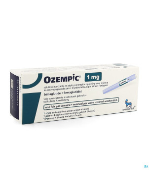 Ozempic 1,00mg sol inj 3,0ml stylo prer. 1+4 aig.