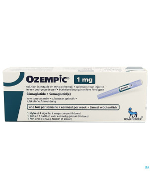 Ozempic 1,00mg sol inj 3,0ml stylo prer. 1+4 aig.
