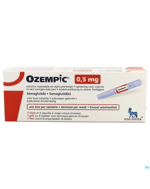 Ozempic 0,50mg sol inj 1,5ml stylo prer. 1+4 aig.