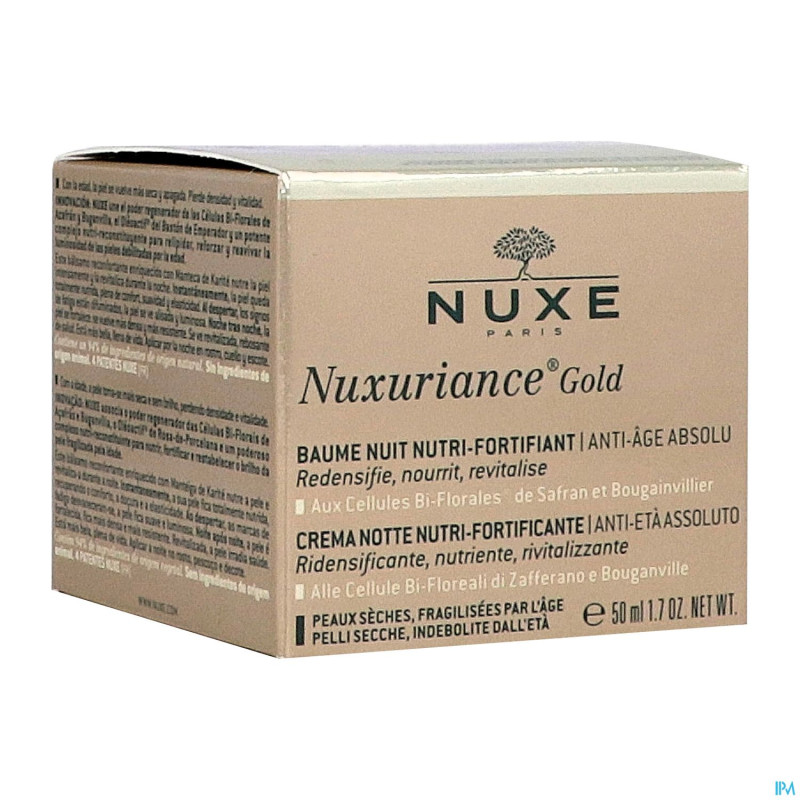 Nuxe nuxuriance gold bme nuit nutri fortif. 50ml