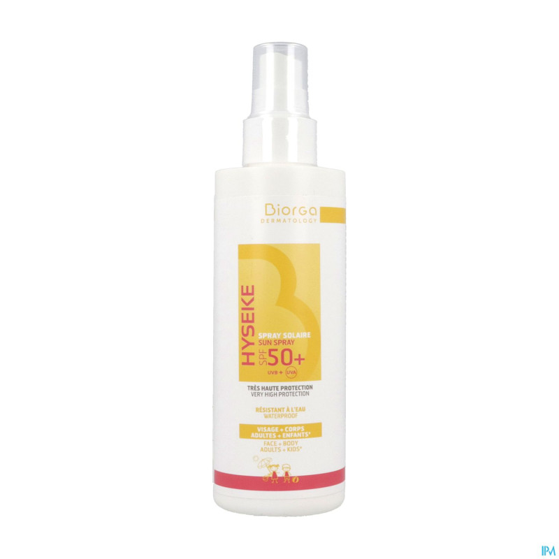 Hyseke biorga spray solaire ip50+    200ml
