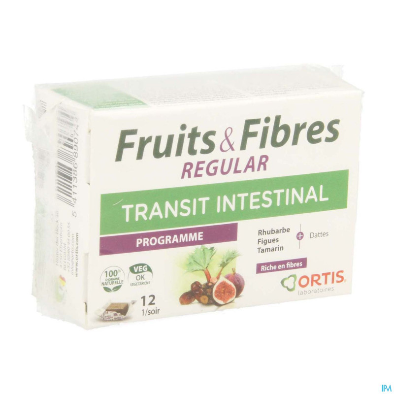 Ortis fruits & fibres regular    cubes 2x6
