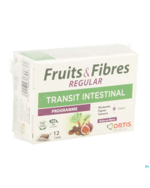 Ortis fruits & fibres regular    cubes 2x6