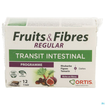 Ortis fruits & fibres regular    cubes 2x6