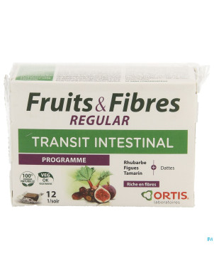 Ortis fruits & fibres regular    cubes 2x6