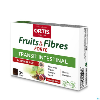 Ortis fruits & fibres forte    cubes 24
