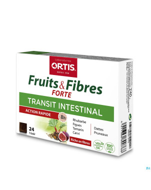 Ortis fruits & fibres forte    cubes 24