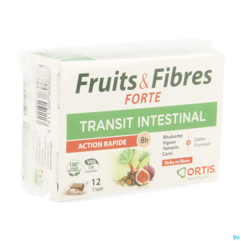 Ortis fruits & fibres forte    cubes 2x6
