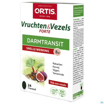 Ortis fruits & fibres forte comp 24