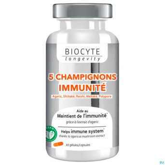 Biocyte 5 champignons    caps 30