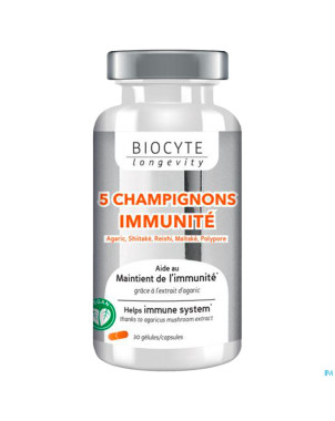 Biocyte 5 champignons    caps 30