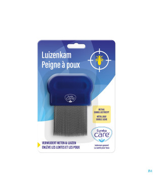 Eureka care a/poux metallique double raye