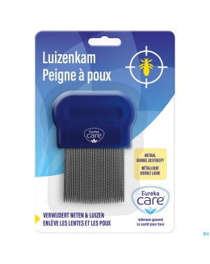 Eureka care a/poux metallique double raye