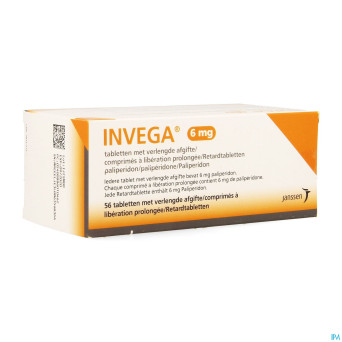Invega 6mg lib.prolongee comp 56 x 6mg pip