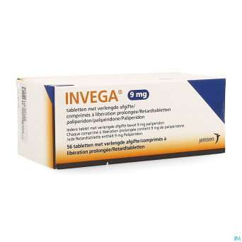 Invega 9mg lib.prolongee comp 56 x 9mg pip