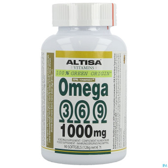 Altisa omega 3 6 9 vegetal 1000mg    softgels 90