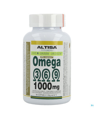Altisa omega 3 6 9 vegetal 1000mg    softgels 90