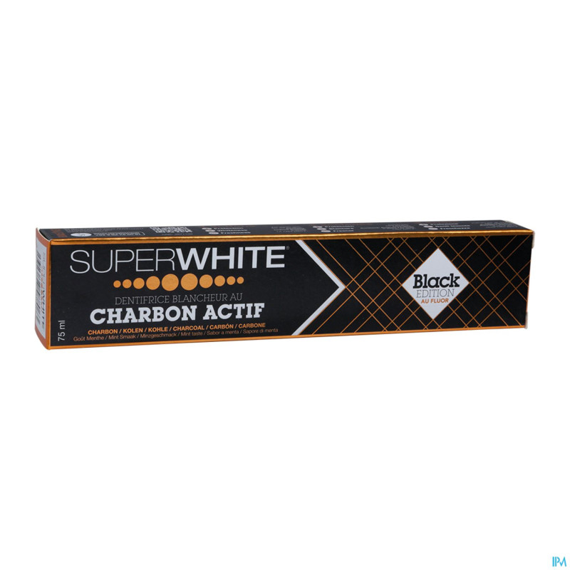 Superwhite black edition dentif.blanch.menthe 75ml