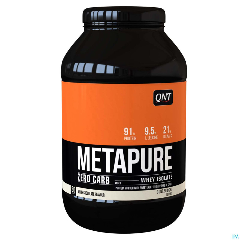 Metapure zero carb white chocolate    908g