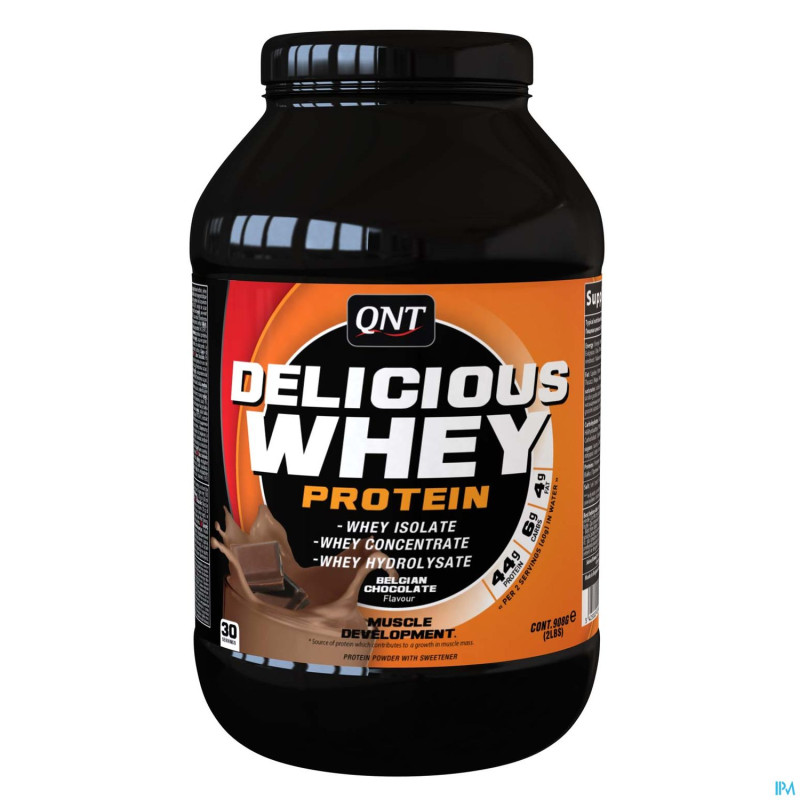 Delicious whey protein belgian chocolate    908g