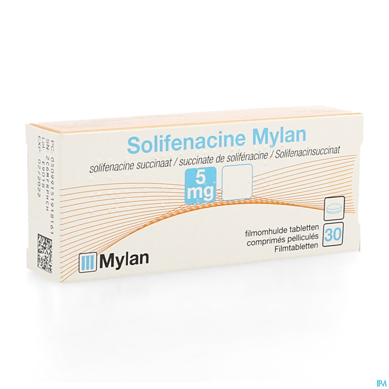 Solifenacine viatris 5mg comp pell 30