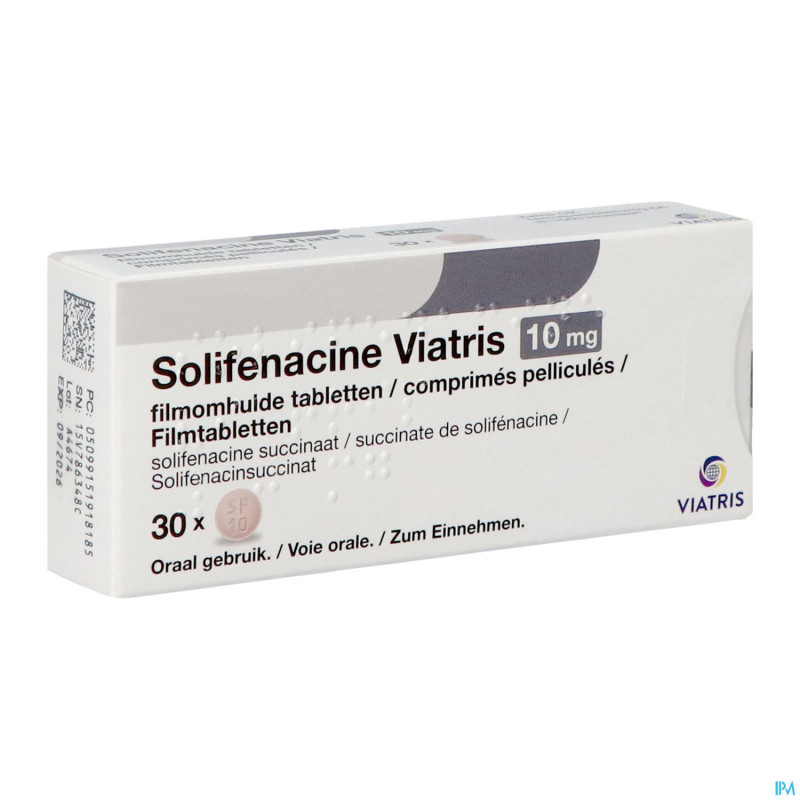 Solifenacine viatris 10mg comp pell 30