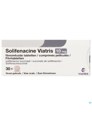 Solifenacine viatris 10mg comp pell 30