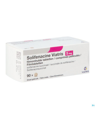 Solifenacine viatris 5mg comp pell 90