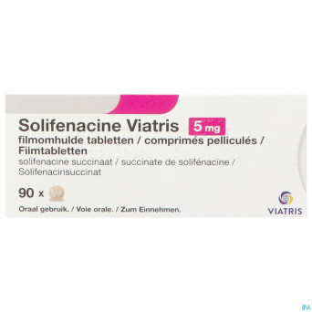 Solifenacine viatris 5mg comp pell 90