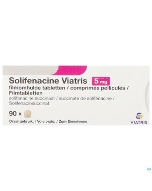 Solifenacine viatris 5mg comp pell 90