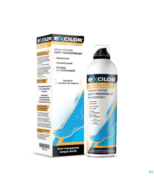 Excilor soin pieds a/transpirant spray pdr 150ml