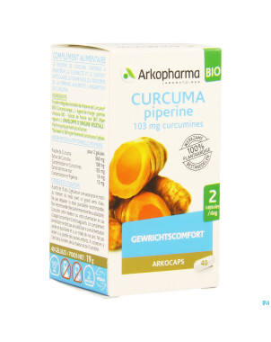 Arkogelules curcuma bio    caps 40