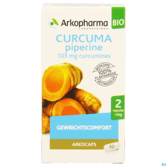 Arkogelules curcuma bio    caps 40