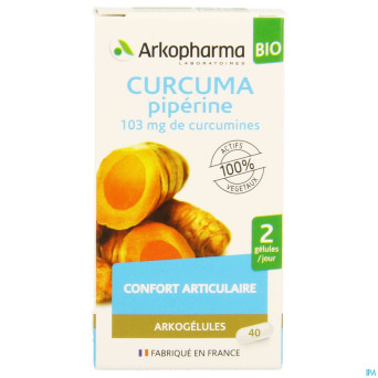 Arkogelules curcuma bio    caps 40