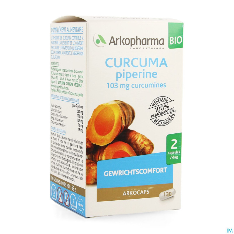 Arkogelules curcuma bio    caps 130