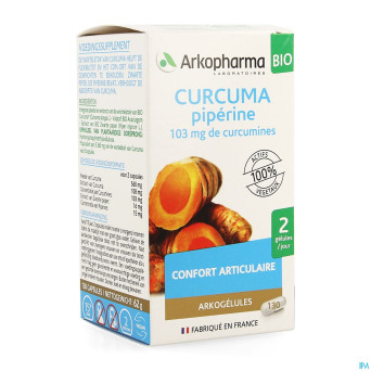 Arkogelules curcuma bio    caps 130