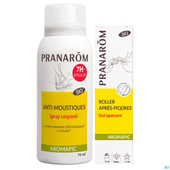 Aromapic spray corps 75ml+roller apais. piq.  15ml