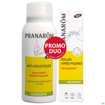 Aromapic spray corps 75ml+roller apais. piq.  15ml