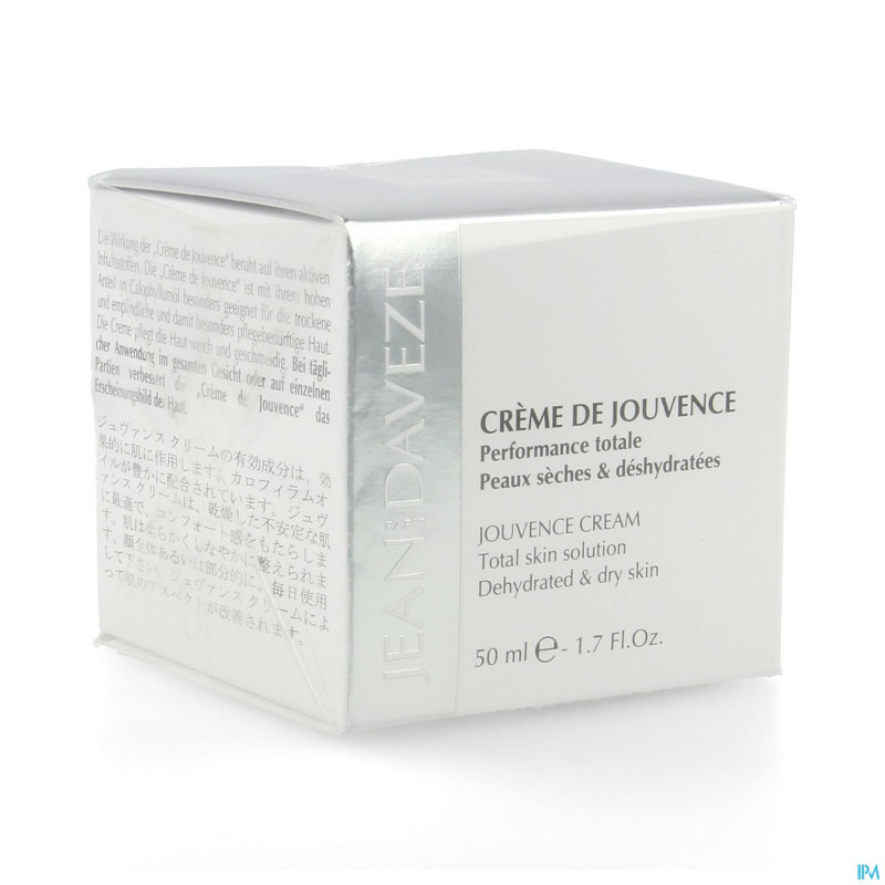 Jean d'aveze creme jouvence peaux seches 50ml