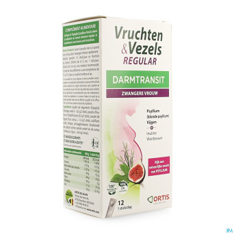 Ortis fruits&fibres regular    sticks 12