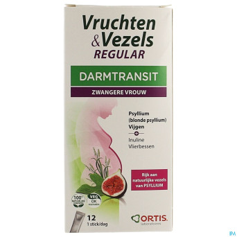 Ortis fruits&fibres regular    sticks 12