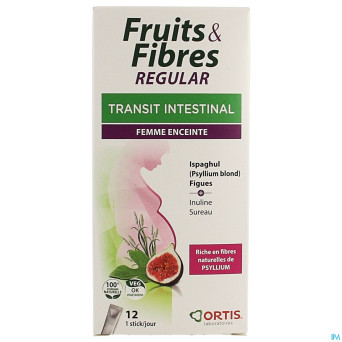 Ortis fruits&fibres regular    sticks 12