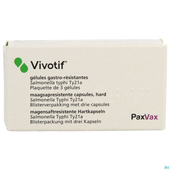 Vivotif gastro resist caps dur  3