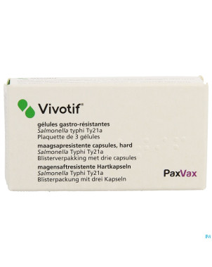 Vivotif gastro resist caps dur  3