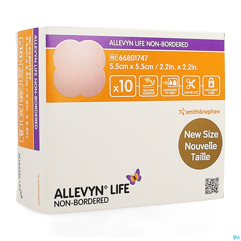 Allevyn life non bordered 5,5x5,5cm    10 66801747