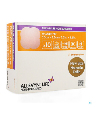 Allevyn life non bordered 5,5x5,5cm    10 66801747