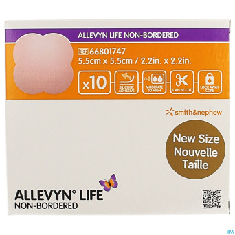 Allevyn life non bordered 5,5x5,5cm    10 66801747