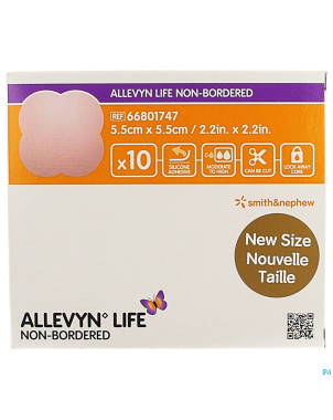 Allevyn life non bordered 5,5x5,5cm    10 66801747
