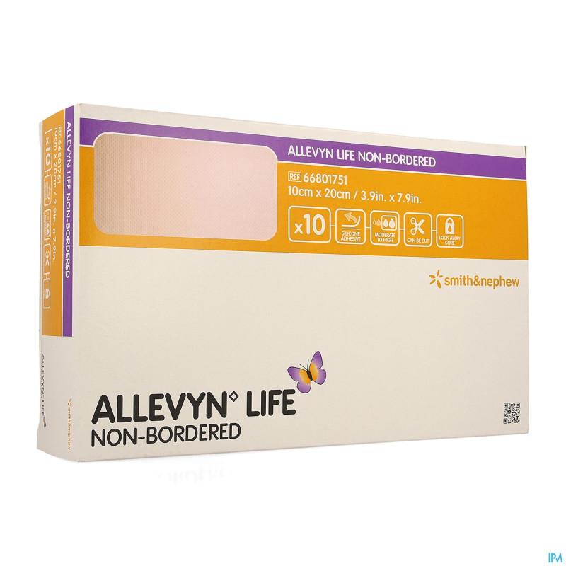 Allevyn life non bordered 10x20cm    10 66801751